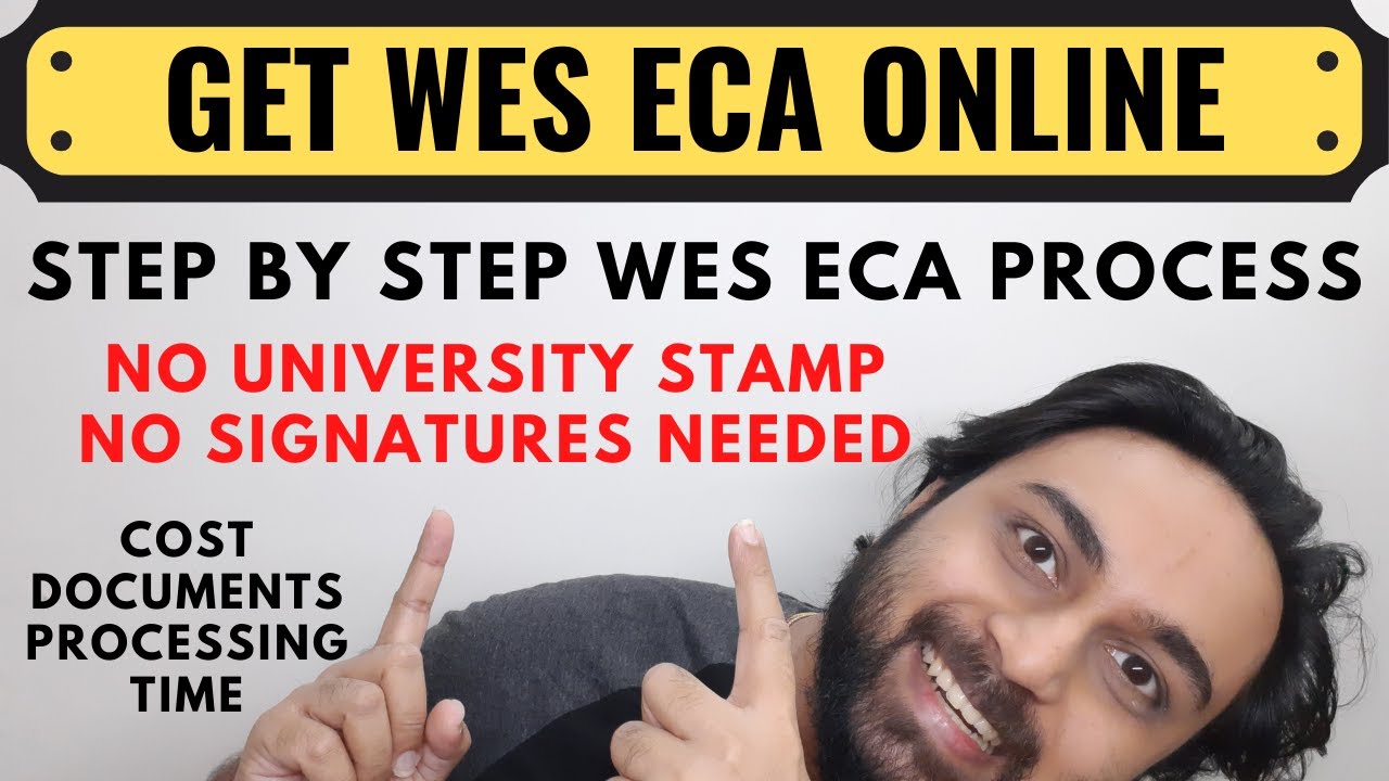 Как отправить документы ECA в WES для получения постоянного жителя Канады онлайн | Как подать зая...