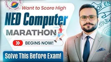NED Computer Paper Solution 2025 | NED Computer Paper Marathon | Most Important NED Computer MCQS