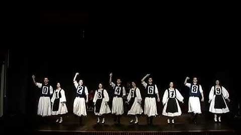 insertion sort with Romanian folk dance