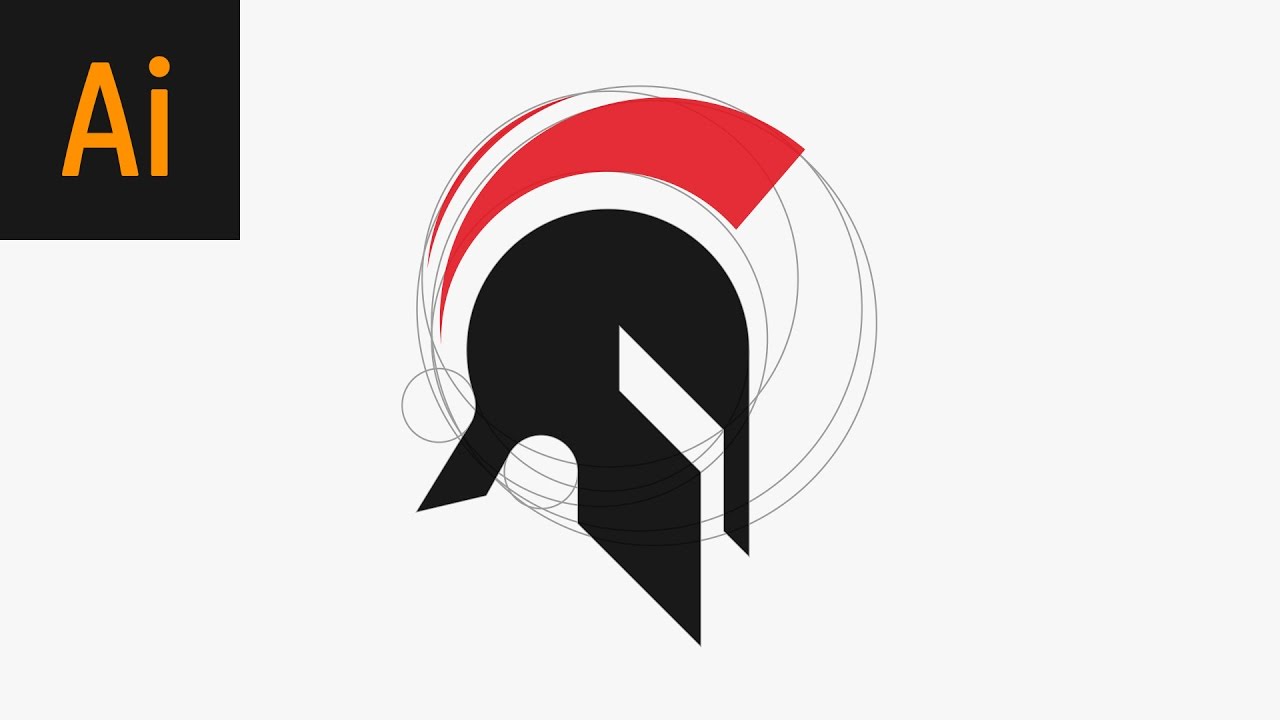 Spartan Logo Design Illustrator Tutorial - YouTube