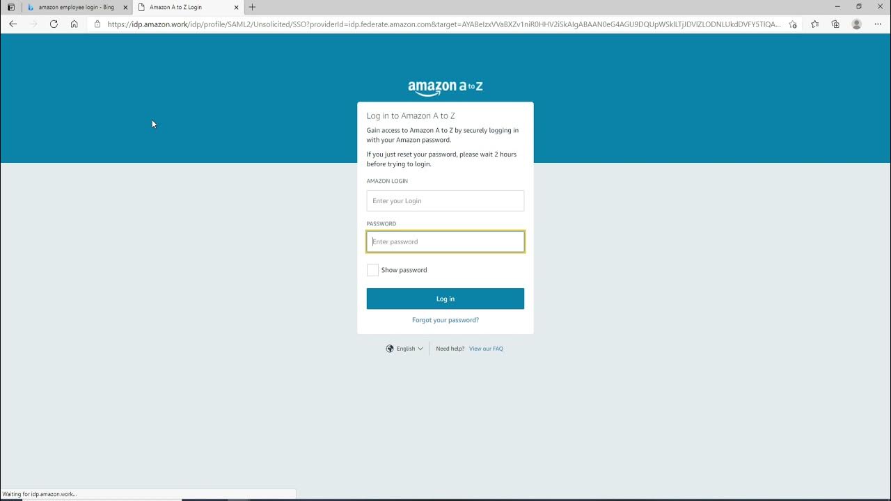 How to Login Amazon Employee Account? Amazon AZ Employee Login, Login YouTube