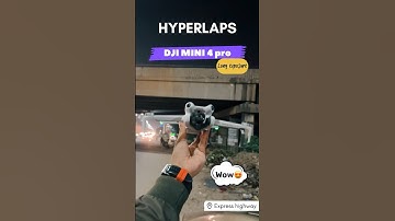 DJI MINI 4 PRO long exposure night Hyperlapse settings #djimini4pro #dji #drone #video