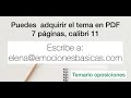 Fragmento del tema 46 de las oposiciones de lengua y literatura castellana