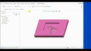 Milling Pocketing Simulation using Creo software