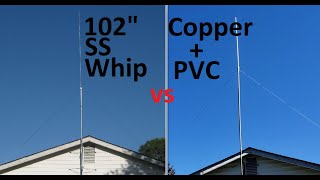 102 SS Whip vs Homemade CB Radio Base Antenna