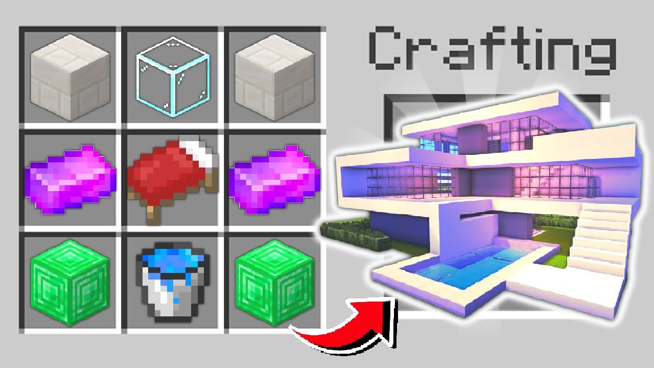 TAJNĚ Craftím DOMY v Minecraftu...