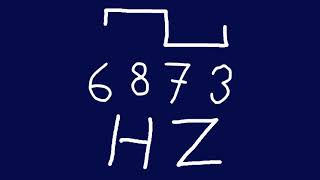 6873 hz square