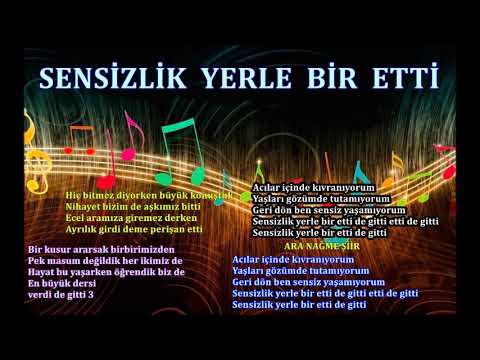 SENSİZLİK YERLE BİR ETTİ - Karaoke ORHAN GENCEBAY