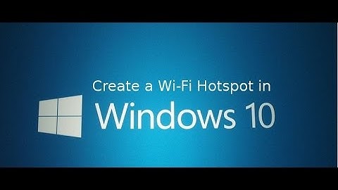 Turn Windows Laptop into WiFi virtual router