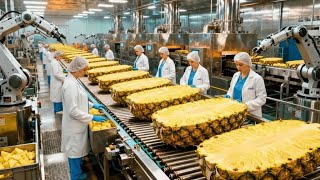 How It's Made: Inside a Modern Pineapple Factory: From farm to delicious juice