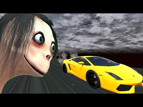 Escape From Momo | Car vs Momo | Car Ride Chase | BeamNG Drive SCP096