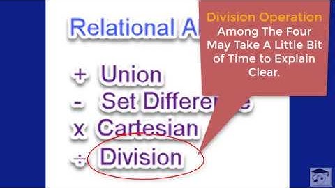 Division Operation of Relational Algebra