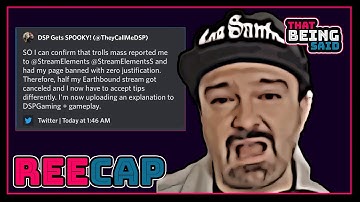 The REEcap #1 - The StreamElements Ban Saga