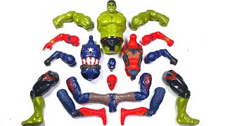 Assemble Avengers Toys | Hulk Smash VS Spider-Man VS Captain America - Avengers