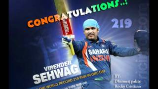 VIRENDRA SEHWAGS 219 RUNS WORLD RECORD IN ODI.avi