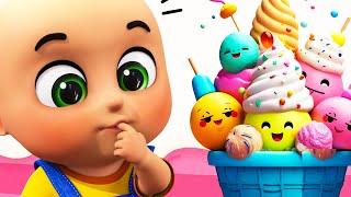 Ice Cream Song + More Children Songs & Cartoons | Learn with Blue Fish 4K