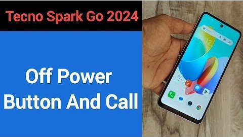 How to turn off power button and call, Tecno Spark go 2024 me power button and call off kaise karen