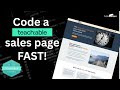 Watch Me Build a Teachable Sales Page in 5 Mins using AI (10x Speed Timelapse)