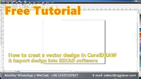 Free Tutorial How to use CorelDRAW to design jewelry vector graphics and import into EZCAD software