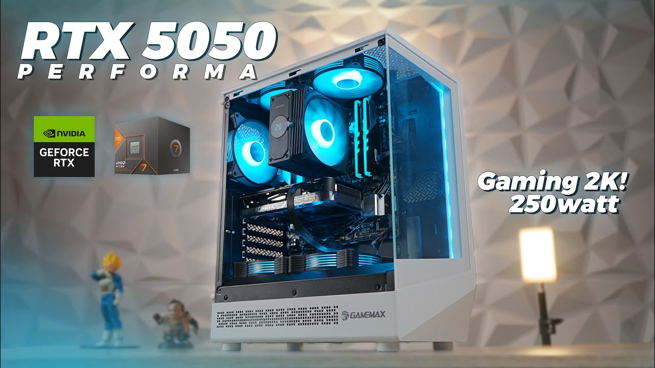 Rakit PC RTX 5050 Gaming 2K Daya Cuma 250W!!