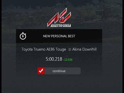 Akina Downhill - Toyota AE 86 - My record 5:00:218 - YouTube