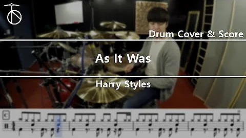 Harry Styles - As It Was Drum Cover,Drum Sheet,Score,Tutorial.Lesson