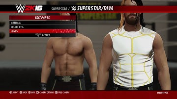 How to create seth rollins summerslam 2015 attire WWE2K16