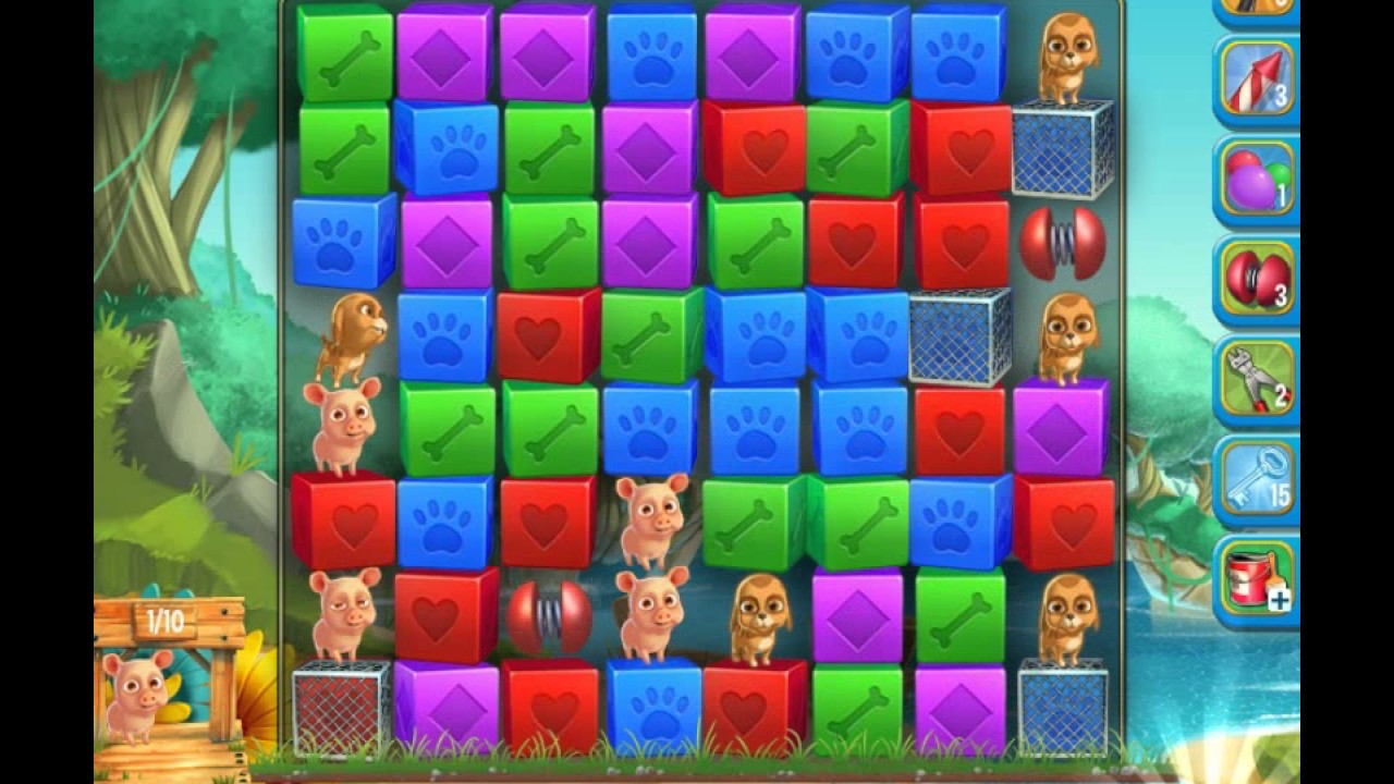 Pet Rescue Saga, Pet Island, 10th February 2017, level 7 😈 ►TOBIAS DEAMON◄
