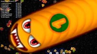 WORMS ZONE.IO BIGGEST SNAKE || CACING BESAR CAMELEON PRINGKAT KE 1 SECOR 230.042.000 screenshot 3