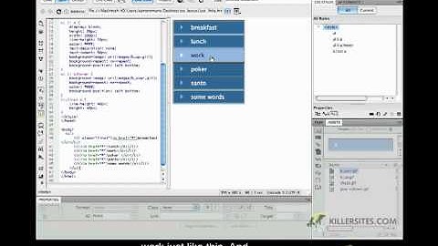 CSS Lists & Navigation Closed Captioned - Vertical Navigation Pixy Method
