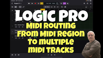 Apple Logic Pro for iPad - Tutorial 21: Route Midi Notes from Midi Region to multiple Midi Tracks