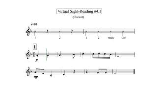Virtual Sight Reading Level 4.1 (Clarinet)
