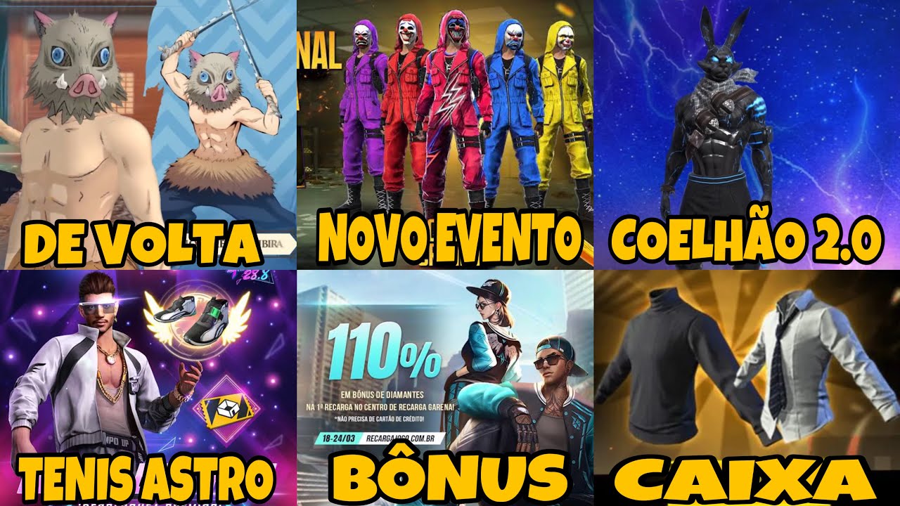 Garena Free Fire - Agora a Torre de Tokens tá 🔝 com o Pacote Top