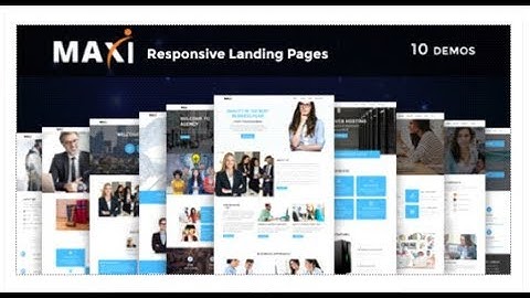 Maxi - Multipurpose Responsive HTML Landing Pages | Themeforest Templates