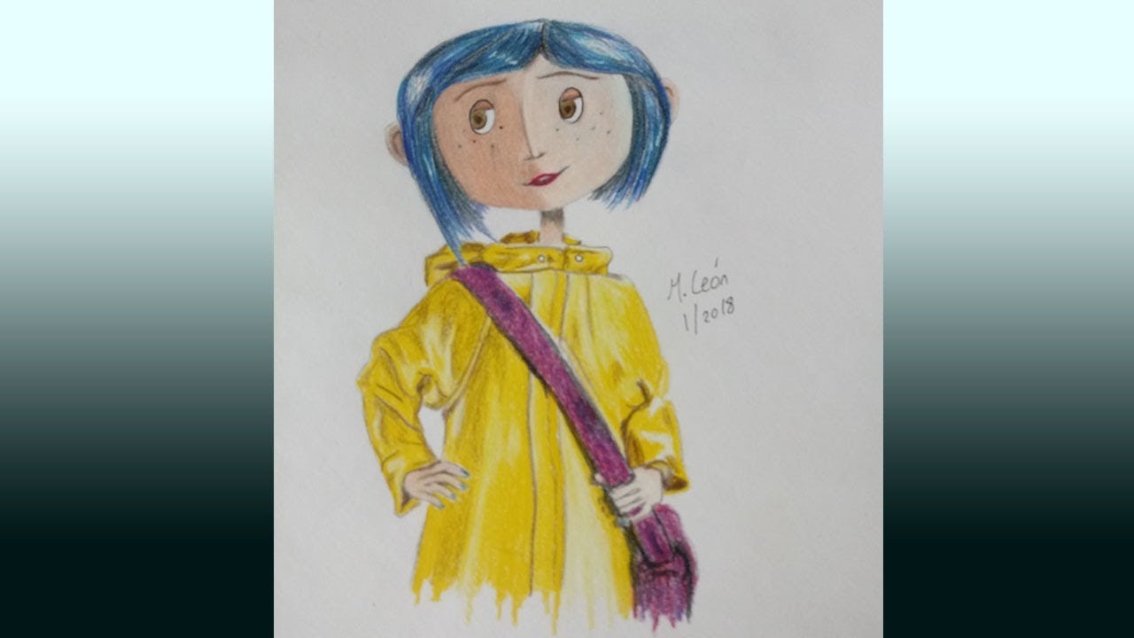 DIBUJANDO A CORALINE / DRAW CORALINE (de coraline y la puerta secreta) -  thptnganamst.edu.vn