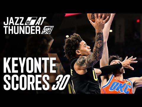 Keyonte George LIGHTS OUT in OKC ⚡️ | UTAH JAZZ