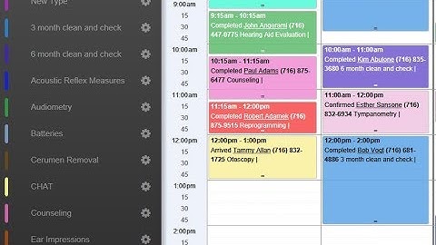Scheduling - Appointment Types
