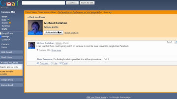 Screencast tour of Google Buzz
