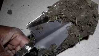 Review And Realtime Plug Test Of A Survival Digger Sized Shovel.