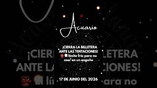 ♒ ACUARIO ¡CIERRA LA BILLETERA ANTE LAS TENTACIONES! 👺 El límite frío para no caer en un engaño