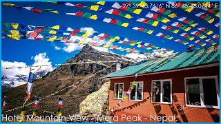 Preview of stream LIVE STREAMING FROM HOTEL MOUNTAIN VIEW - MERA PEAK, KHARE
