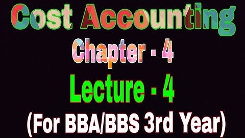 (Zasim Education) Cost Accounting / Chapter 4 / Lecture 4 / EOQ / BBA Hons. 3rd Year / BBS Degree