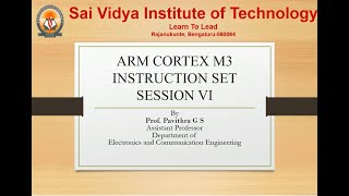 ARM Instruction set Session 6