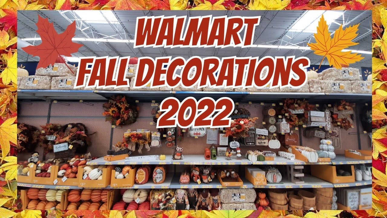 Walmart Fall Decorations 2022 Shop With Me Store Walk Through YouTube