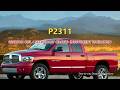 P2311 Dodge RAM 1500 - Ignition Coil 4 Secondary Circuit- Insufficient Ionization
