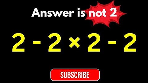 Most People Get This Simple Math Question Wrong! | Maybe 1 in 10 People Can Solve This Math Problem