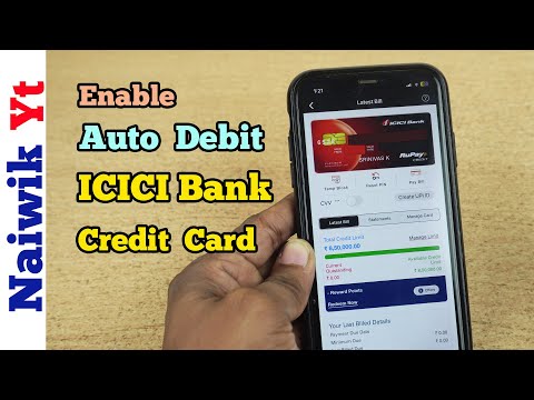 How to Enable Auto debit for ICICI Bank Credit Card in iMobile app