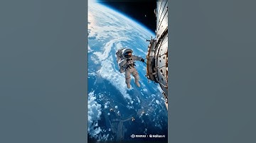 Astronaut Floating in Space #shorts #animation #moon #asteroid #space #earth #planet #universe