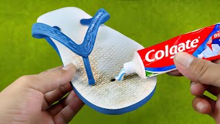 An easy way to fix a broken flip-flop! AMAZING idea
