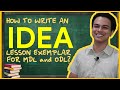 HOW TO WRITE AN IDEA LESSON EXEMPLAR FOR MODULAR AND ONLINE DISTANCE LEARNING [TUTORIAL]